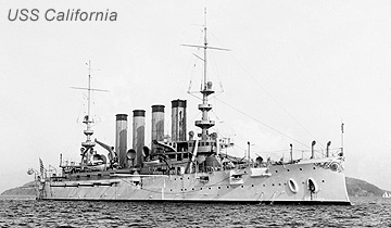 USS California Admiral Howard flagship