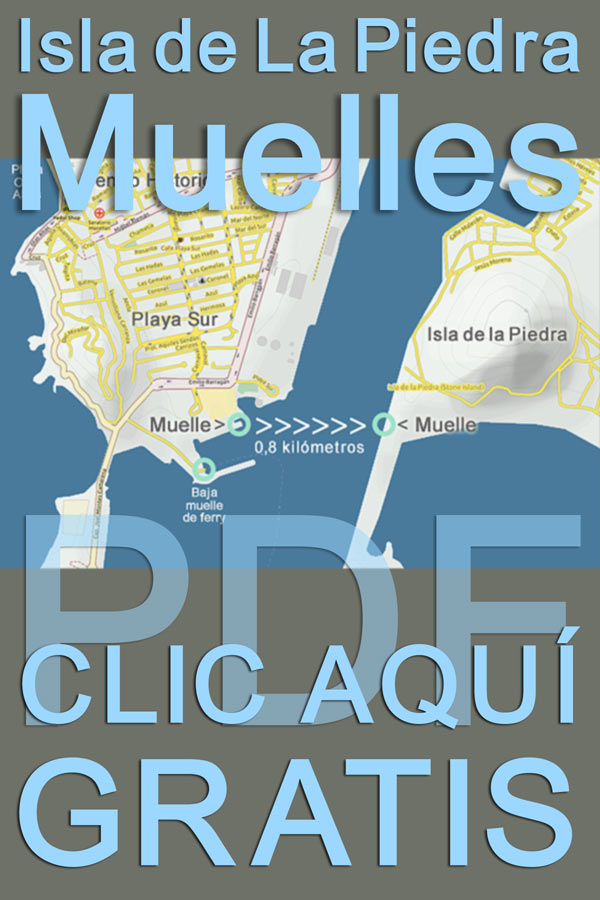 Mapa de muelles de Isla de La Piedra Mazatlan - descargar .pdf sin costo!