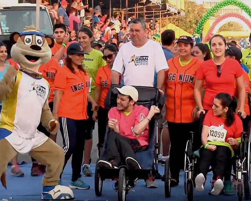 Mazatlan Marathon event for disabled athletes