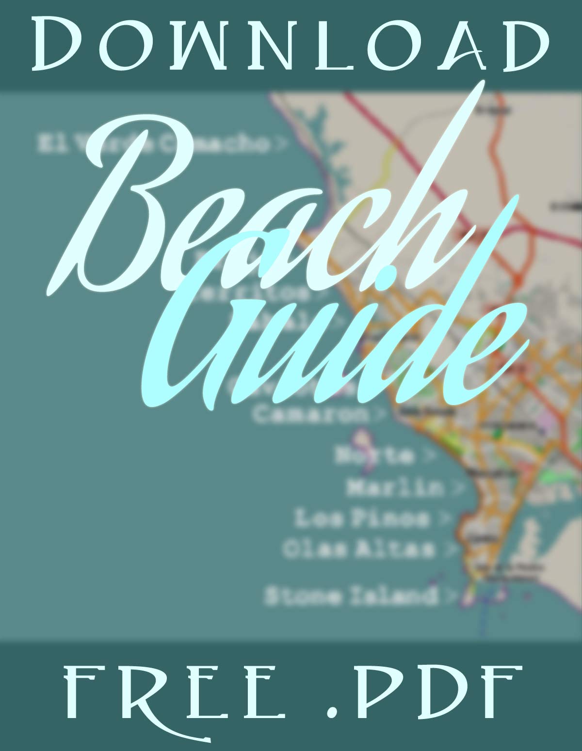Download free map of the beaches in Mazatlan