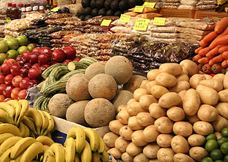 Vegetables for sale at Mazatlan market