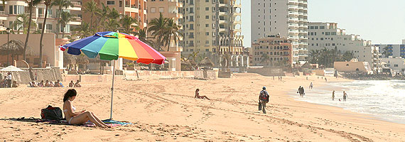 Sunbathing at Playa Camaron beach