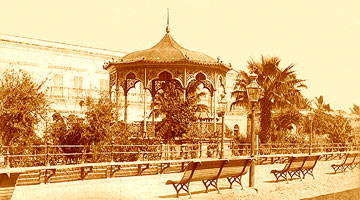 Plaza Machado in the early 1900s