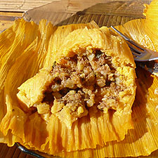 Street food tamales